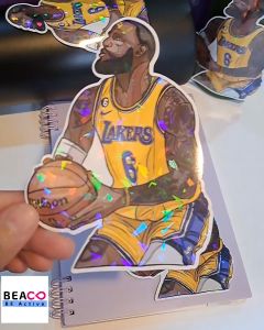 BEACO Basketball Player Holographic Waterproof Sticker for Car Motorcycle Laptop Notebook Journal Stickers