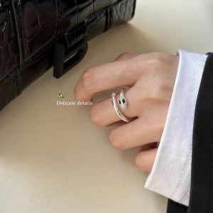OR🧸 Cincin Ular Semangat/ Cincin Uniseks/ Aksesori Fashion Pesta/ Dapat Disesuaikan/ Cincin Berlapis Keren/ Harga Promosi/ Cincin Titanium Tahan Pudar COD