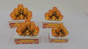Thỏi Vàng Sứ Tráng Men Phong Thuỷ Thỏi Vàng Sứ Vật Phẩm Trưng Bàn Thờ Thần Tài - Đồ Cúng Bát Tràng