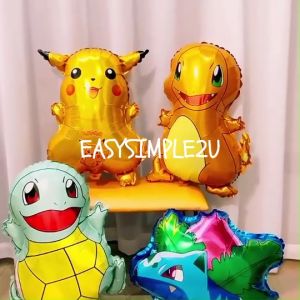 (1Piece) Small Mini Pokemon Pikachu Doraemon Mario Luigi Peach Sponge Tom Jerry Cat Mickey Mouse Balloon