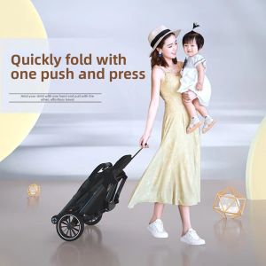 WEIJIA | Elevated Compact Foldable Split Double Stroller