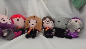 Bandai | Harry Potter Doll Ron Dumbledore Hagrid Malfoy Lord Voldemort Plushies Stuffed Anime Bag Pendant Collect Plush Toy Gifts