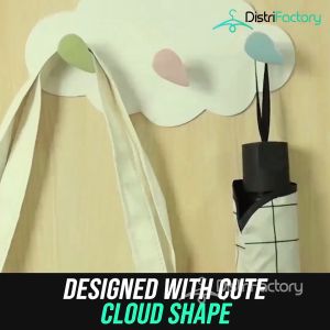 Cloud Shape Adhesive Wall Hook Wall-mounted Hooks Hanger Childrens Room Party Wall Decoration Hook