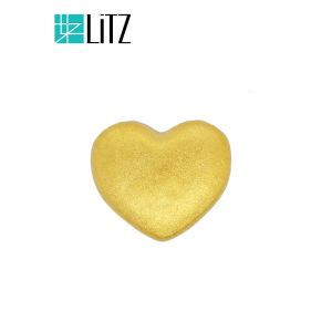 [SPECIAL] LITZ 999 (24K) Gold Love Charm 爱心 EPC0893 （0.14g+/-）