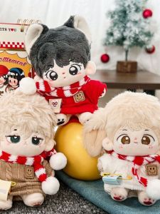 New Year Style Cotton Doll Starfish Body Clothes Dress up Coat Skirt Sweater Scarf Accessory Doll Girls Clothing Plush Toy