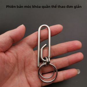Móc Chìa Khóa Thép Không Gỉ Thể Thao Có Thể Xoay 360 Độ Móc Treo Eo Móc Chìa Khóa Xe Hơi Móc Chìa Khóa Sáng Tạo Móc Chìa Khóa Bằng Thép Không Gỉ Thủ Công