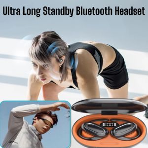 3D Surround Wireless Bluetooth Headphones: Noise-Cancelling Sports Earphones with Mic & LED Display