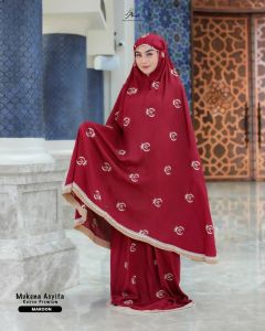 PROMO-Mukena Asyifa rukuh perlengkapan peralatan alat sholat wanita dewasa lajuran bordir bordir renda rayon premium terbaru terlaris idul Fitri lebaran 2025 katun exclusive tidak kusut bahan adem cantik gratis ongkir bayar di tempat kekinian COD