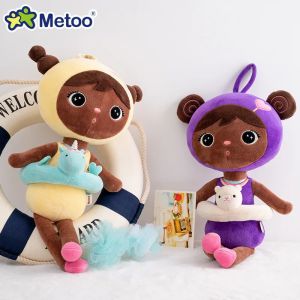 Metoo Keppel 44cmSummer Swim Ring Animal Stuffed Doll Cute Baby Plushies Toys Kids Birthday Gifts