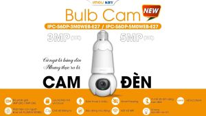 Camera WIFI Bóng Đèn IMOU Bulb Cam IPC-S6DP 2K 3MP/ 3K 5MP - Đàm Thoại 2 Chiều - Quay Quét 360 độ - Có Màu Ban Đêm - Phát Hiện Chuyển Động - Bảo Hành 2 Năm - TQT SMART