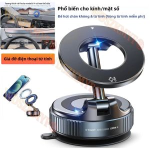 Giá Đỡ Điện Thoại Từ Tính Đa Góc Điều Chỉnh Hút Chân Không/tinh Thể Nam Châm Mạnh Gấp Gọn Dùng Cho Ô Tô Làm Giá Đỡ Định Vị