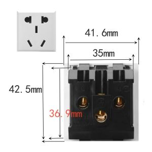 Invisible Card Type round Socket Embedded Power Outlet Desktop 5 Hole 60 Hole Name Doctor Brand Electronic Component