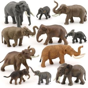 Solid Simulation Wildlife Model Elephant Mammoth Educational Toy Decorations