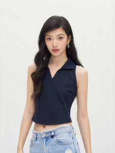 Semir | Summer Short Style Polo Collar Slim Fit Polo Shirt for Women