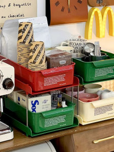 BAOJIAJING | Desk Drawer Organizer for Cups and Tea Bags