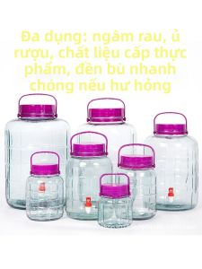 Food Grade Glass Bottle Home Use Sealed Jar for Pickling and Wine