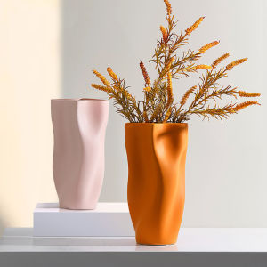 Vỏ Hoa Sứ Nghệ Thuật Bắc Âu Sóng Nước Màu Morandi