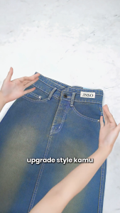 JINISO - Highwaist Rok Slit Jeans Panjang 950 SEVENTY