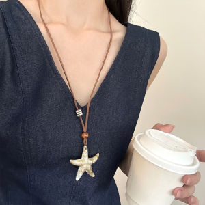 สร้อยคอจี้ดาวน้ำหนึ่ง 2025 ใหม่ หลากหลายสไตล์ ไฮเอนด์ ความยาวปรับได้ เสื้อกันหนาว เสื้อผ้าผู้หญิง เครื่องประดับแฟชั่น