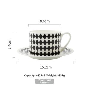 Bone China Coffee Cup Set Afternoon Tea Use