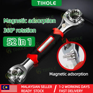 TIHOLE 52-In-1 Tool Socket Double-Headed 360-Degree Rotating Wrench Wrench Tool Used For Home And Car Maintenance