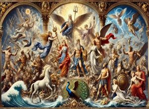 Kayou | Large Size Jigsaw Puzzle 500/1000/1200/2000 Pcs Greek Gods Mythology Jigsaw Puzzles for Adults Stress Relief Toys Gift