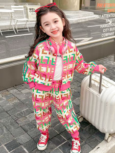 Bộ Đồ Thể Thao Hai Mảnh Thời Trang Cho Bé Gái Bộ Đồ Trẻ Em Mùa Xuân Thường Ngày Thời Trang Chữ Cái Cho Bé Gái