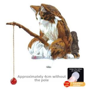 SHUQUE | Cute Creative Kitten Fishing Healing Car Ornament