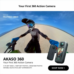 AKASO 360 - Action Camera | 5.7K 360 Video | 72MP 360  Photos | Dual 1/2" 48MP Sensors