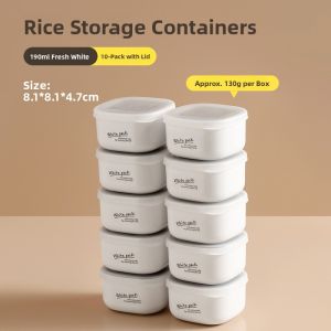 Food Grade Microwave Safe Rice Storage Box Bulk Buying Porridge Storage Case Freezer Use Daily Utensils Antibacterial Feature