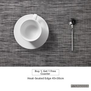 Simple Flax Imitation Insulating Japanese Nordic Style Elegant Table Mat