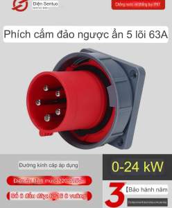 Phích Cắm Điện Công Nghiệp IP67 63A 4 lõi 5 Lõi 380V Chống Thấm Nước