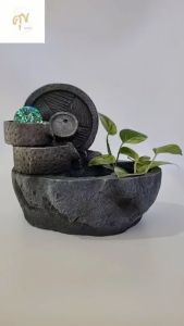 น้ำล้นตั้งโต๊ะ น้ำพุเสริมฮวงจุ้ย น้ำพุตั้งโต๊ะ น้ำล้น น้ำพุ อ่างน้ำพุแต่งบ้าน จัดสวน โชคดี เสริมดวง ของขวัญ ของฝาก