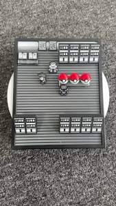 Keeppley | Pokemon Gold Silver Scene Figure Model Toys Big Size Generation Pikachu 3D Printed Pixel Art Desktop Sculpture Nostalgic Decor