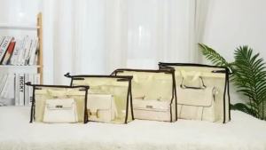 Transparent handbag storage dust-proof shoulder bag storage bag moisture-proof dust-proof storage bag suitable for clothes 5 s