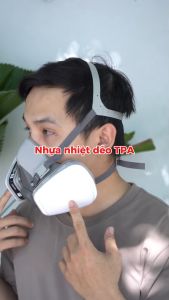 Mặt nạ phòng độc 3M 6200-6001-5N11-501 Mặt nạ chống bụi chống độc dùng phun sơn phun thuốc - Chính hãng 3M