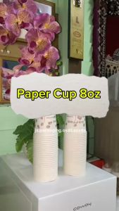 8oz Paper Cup /Disposable Paper Cup / Party Cup/ Cawan Kertas (50Pcs/Pkt)
