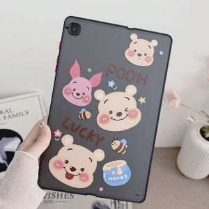 HEXDRAGON Cartoon Shockproof Matte Acrylic Sturdy Transparent Cover Case for Samsung Tab S6 Lite S7 S8 A7 A7 Lite A8 Tablet Casing Back Cover Cute