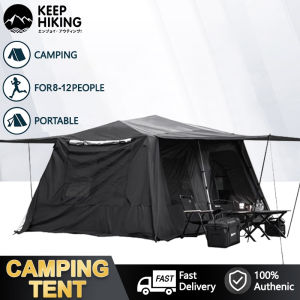 【SUPER LARGE】Camping Tent, Sleep Tent, Hiking Travel Tent,For 12-23 People Automatic Tent Rainproof Tent Ventilation Tent Two-bedroom And One-living Automatic Camping Tent Leisure Camping Double-decker People Rainproof Tent Outdoor Waterproof Camping Tent
