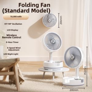 Doublepow | Portable USB Rechargeable Fan Cooling Powerful Silent Long Battery Adjustable
