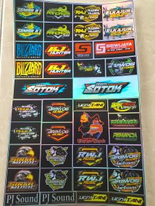 Stiker Sound | Stiker Hologram | Stiker 1 Lembar | Stiker Pack Ukuran 21cm x31cm