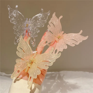 Acrylic Large Butterfly Grip Clip Elegant Temperament Hair Clip