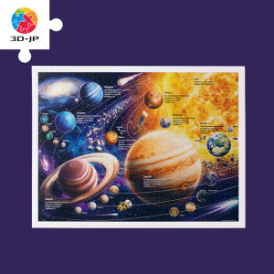 3D-JP | Intelligent 3D Flat Plastic Jigsaw Puzzle 1200 Pieces