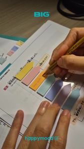 Sticky Notes PET Index Warna Pastel BIG Index Mark Tab Penanda Pembatas Penanda Pembatas Buku