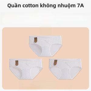 Quần lót bà bầu MiiOW cotton cạp thấp không đường may nâng đỡ bụng