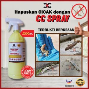 CC Lizard Repellent Spray Cicak Spray 1200ml Lizard Killer Spray Spray for Walls & Corners Lizard Spray Insects Keep Lizards Away