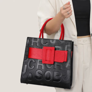 AIDRANI  new stylish leather womens bag tote monogram design large capacity cross-body cross-body contrasting versatile leather