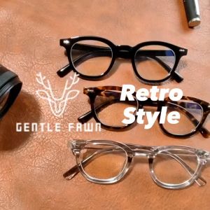 GENTLE FAWN Kacamata Antiradiasi Blueray Bahan Tr90 Style Kotak Stylish Trendy Terbaru Fashion Wanita dan Pria Kekinian 1141