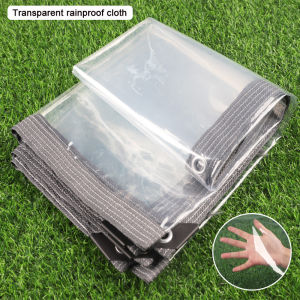 Beige PEVA Rainproof Film Outdoor Transparent Tarpaulin Waterproof Cloth Succulent Plant Shed Cover Gazebo Raincover Pergolas Canopy