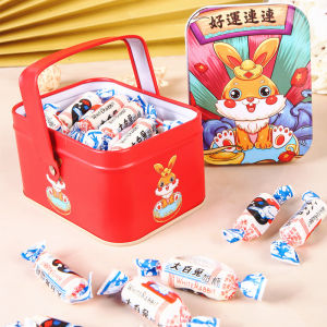 Classic Big White Rabbit Milk Candy Gift Box Birthday Present for Boyfriend Girlfriend Christmas Sugar Toys Snacks Nuts